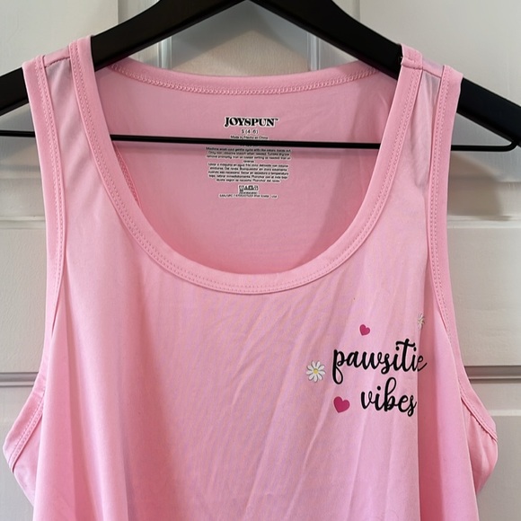 Joyspun Pawsitive Vibes Performance Wear Razor Back Tank - Size Small - Picture 3 of 6
